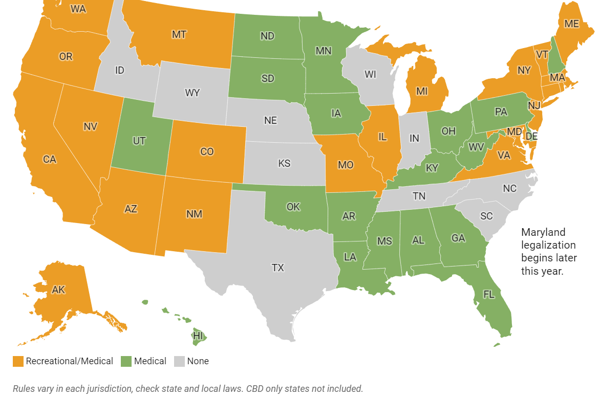 Which States Have Legalized Recreational Marijuana in 2023?